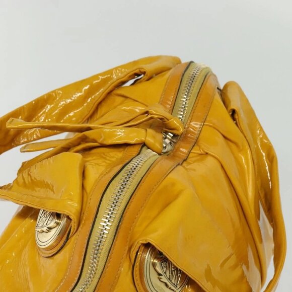 GUCCI Tote Bag Enamel Yellow Gold 197019 Auth bs28709 - Picture 7 of 16